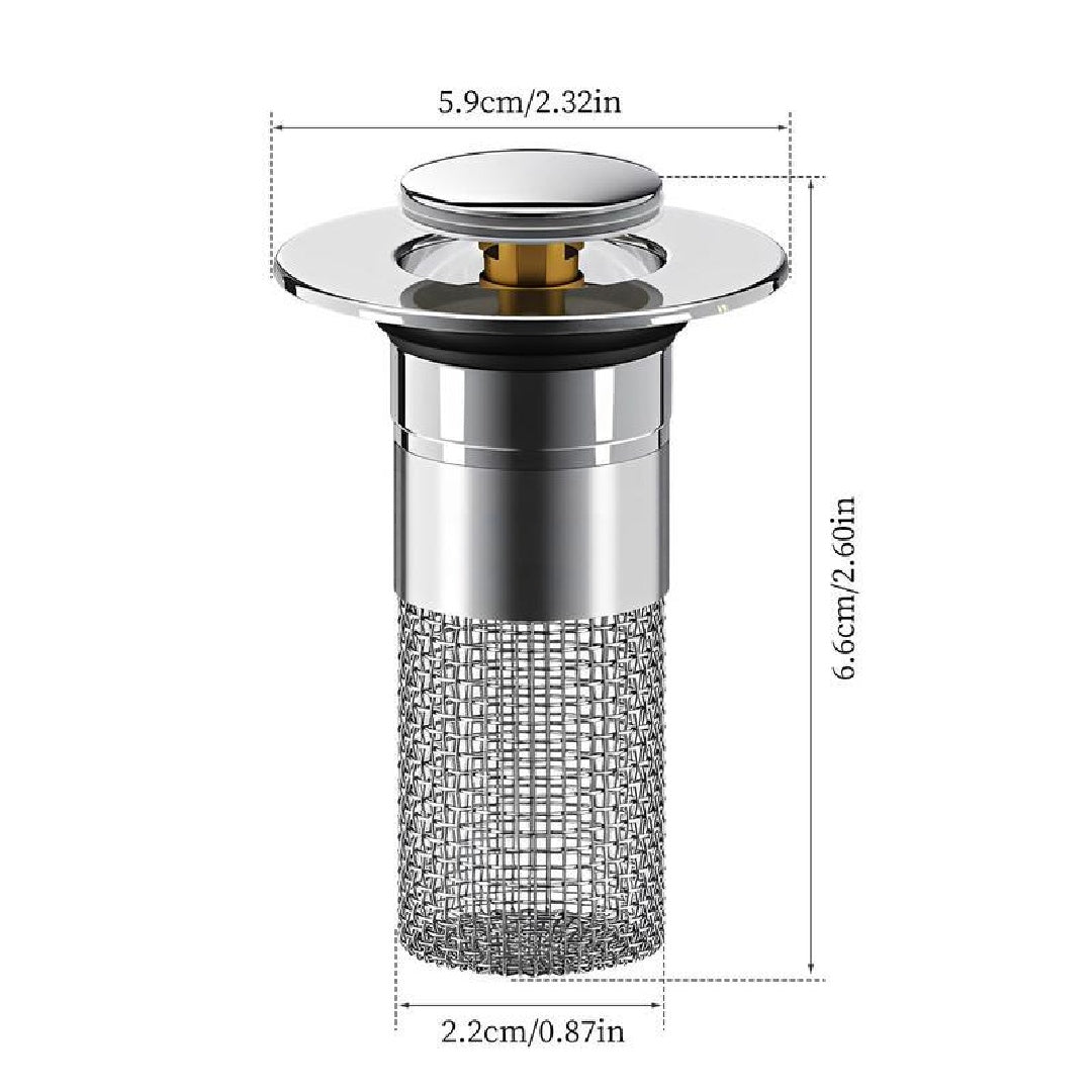 Pop-up Sink Drain Filter