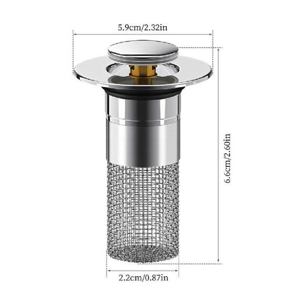 Pop-up Sink Drain Filter