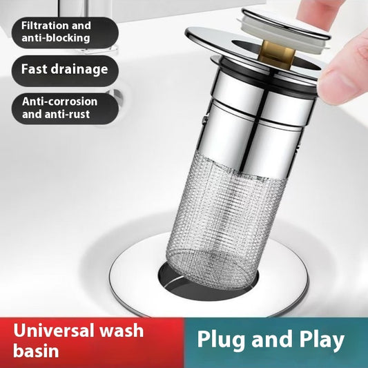 Pop-up Bathroom Sink Drain Filter